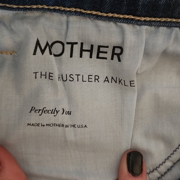 Mother Jean The Hustler Ankle Dark Wash size 32 - Picture 7 of 9
